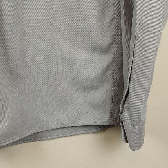 Eddie Bauer Gray Button Down Men's Shirt Size Large Tall - Picture 5 of 11